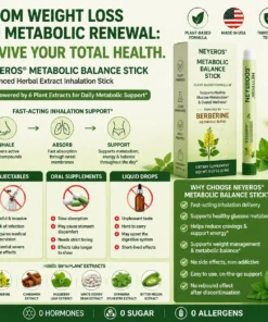 NEYEROS® 6-in-1 Herbal Metabolic Balance Inhalation Stick