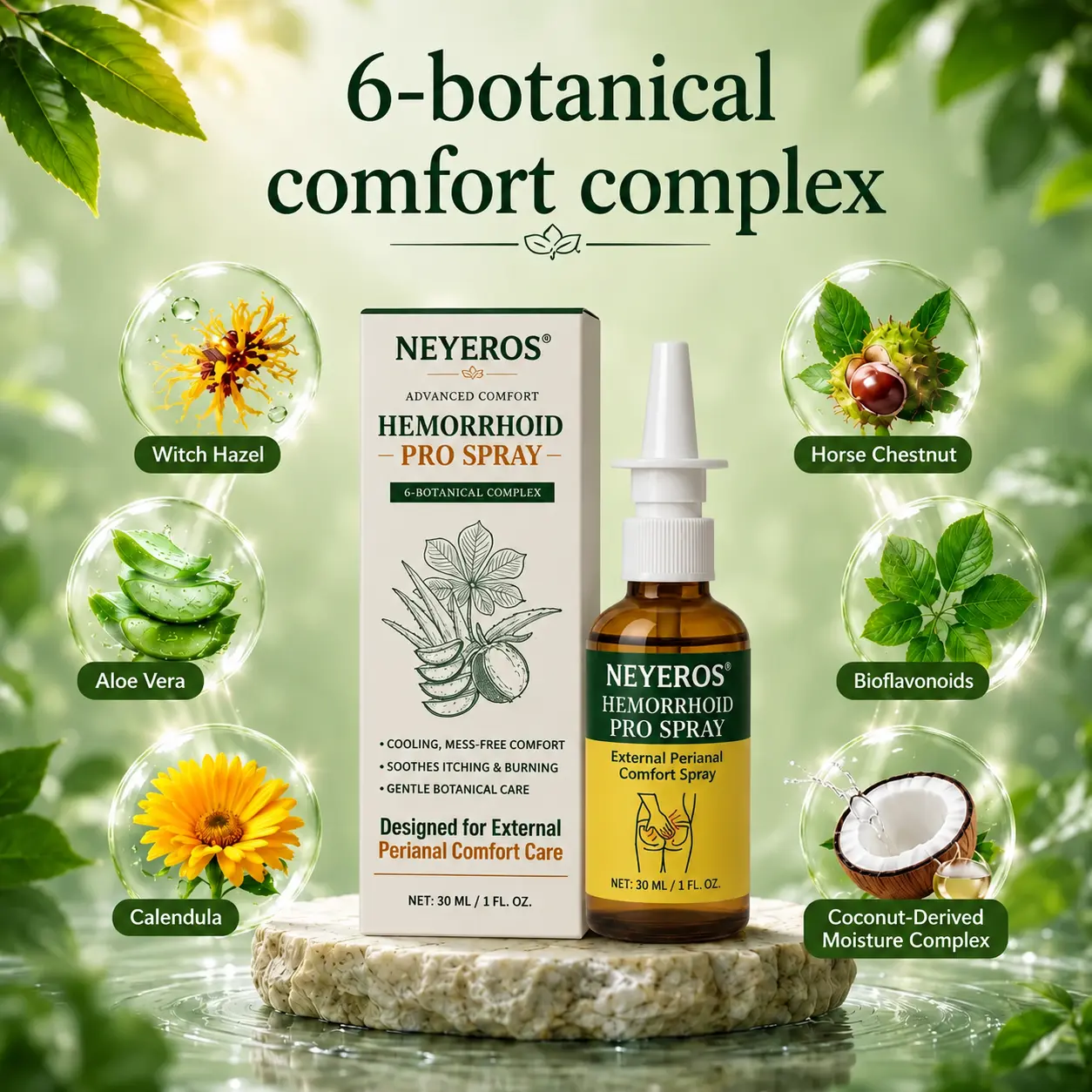NEYEROS® Advanced Comfort Hemorrhoid PRO Spray