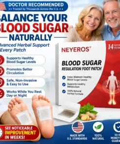 NEYEROS® | Blood Sugar Support Foot Patches – Natural Overnight Acupoint Wellness Patches