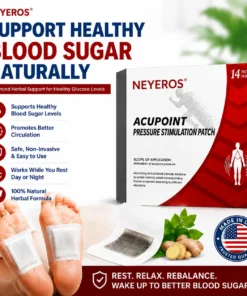 NEYEROS® | Blood Sugar Support Foot Patches – Natural Overnight Acupoint Wellness Patches