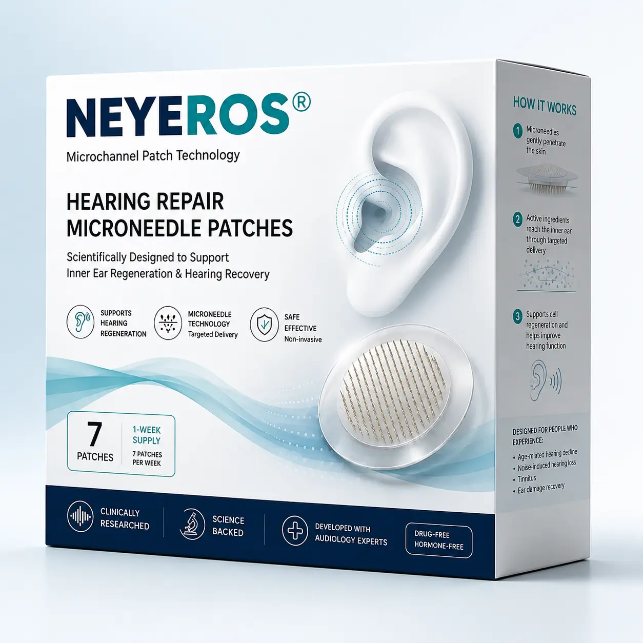 NEYEROS® HEARING REPAIR MICRONEEDLE PATCHES