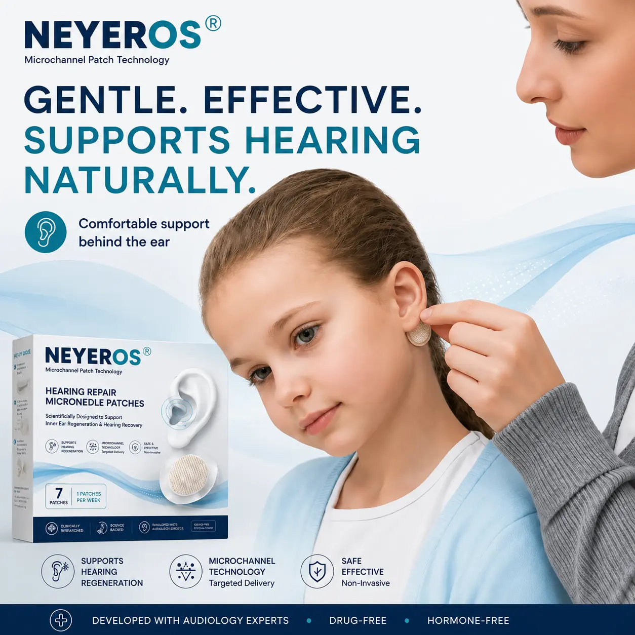 NEYEROS® HEARING REPAIR MICRONEEDLE PATCHES