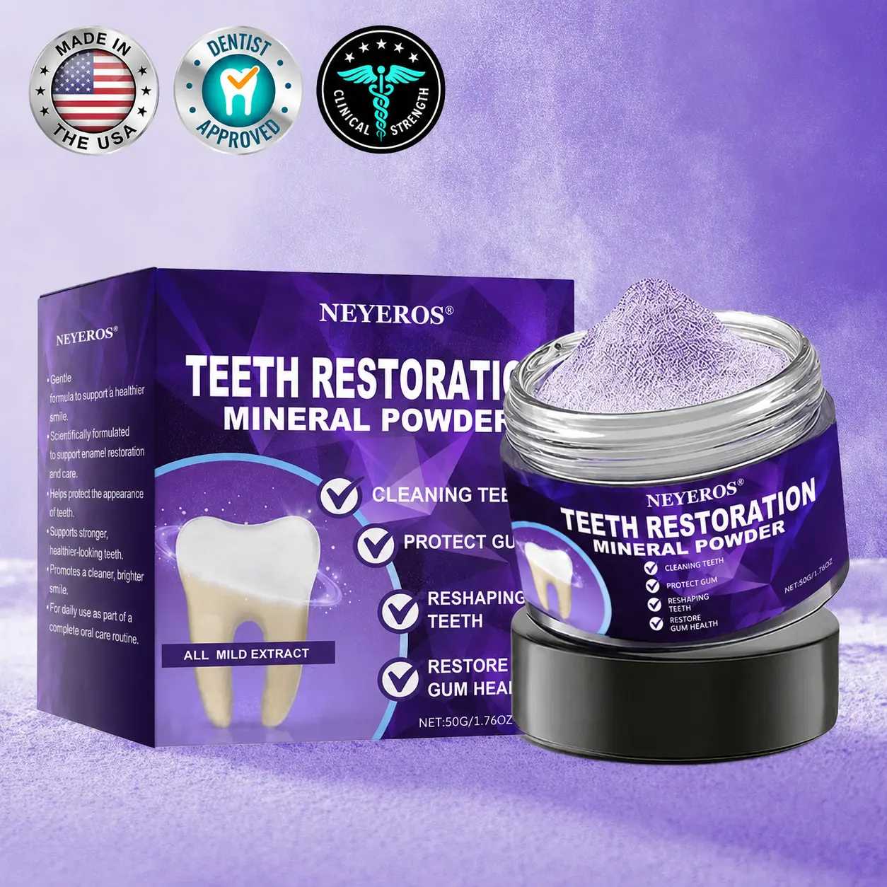 NEYEROS® Tooth Repair Mineral Powder