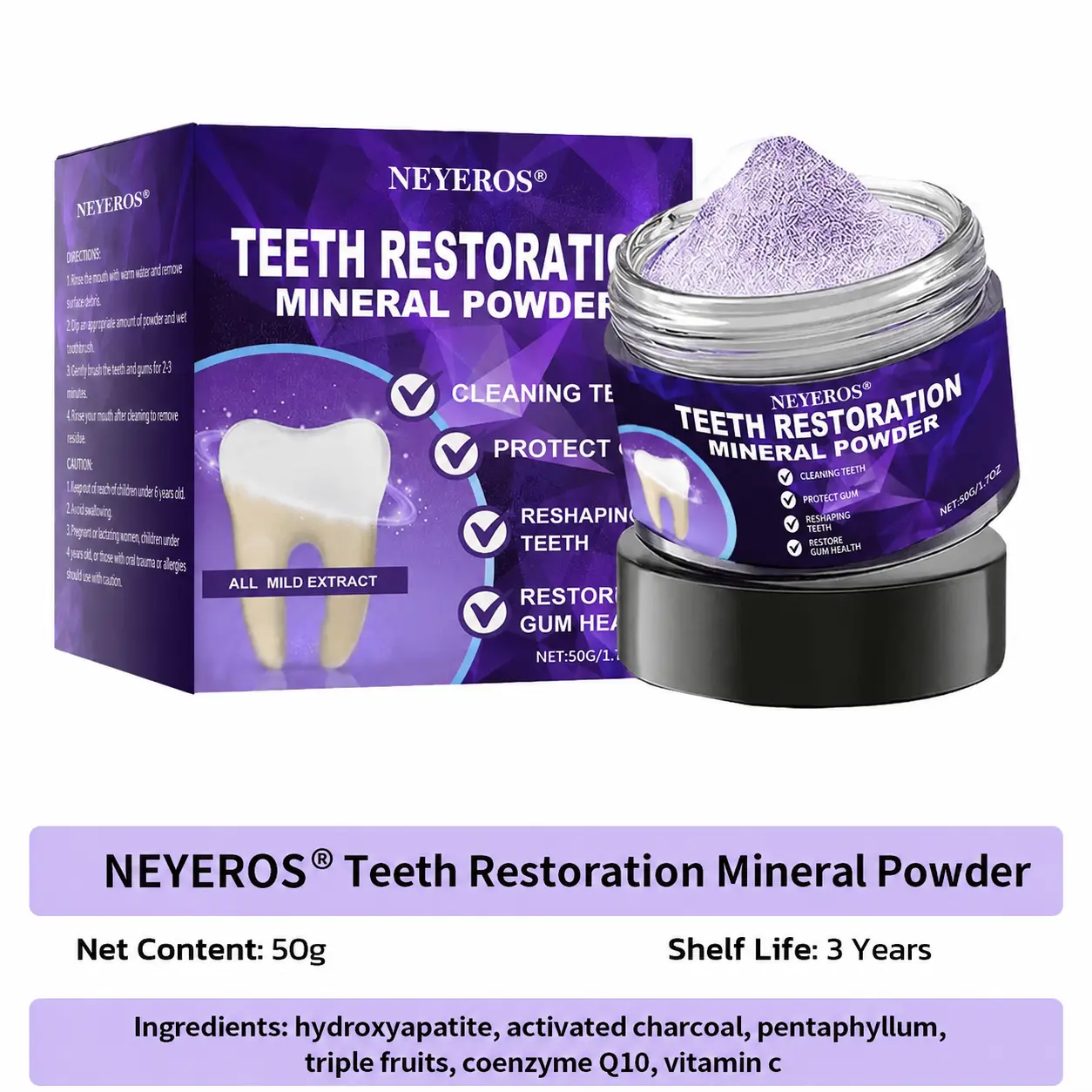 NEYEROS® Tooth Repair Mineral Powder