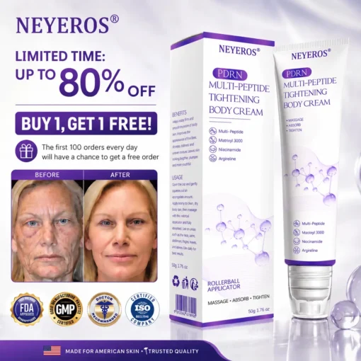 𝑵𝒆𝒚𝒆𝒓𝒐𝒔® PDRN Multi-Peptide Massaging Body Roller Cream