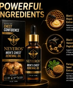 NEYEROS® BlackBee Prime Men's Chest Renewal Oil